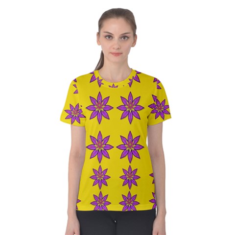 Fantasy Flower In The Happy Jungle Of Beauty Women s Cotton Tee by pepitasart