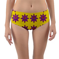 Fantasy Flower In The Happy Jungle Of Beauty Reversible Mid-waist Bikini Bottoms by pepitasart