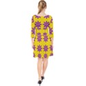 Fantasy Flower In The Happy Jungle Of Beauty Quarter Sleeve Front Wrap Dress View2