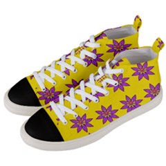 Fantasy Flower In The Happy Jungle Of Beauty Men s Mid-top Canvas Sneakers