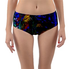 Night At The Foot Of Fudziama 1 Reversible Mid-waist Bikini Bottoms by bestdesignintheworld