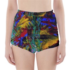 Night At The Foot Of Fudziama 1 High-waisted Bikini Bottoms by bestdesignintheworld