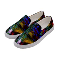 Night At The Foot Of Fudziama 1 Women s Canvas Slip Ons by bestdesignintheworld