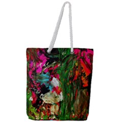 Sunset In A Mountains 1 Full Print Rope Handle Tote (large) by bestdesignintheworld