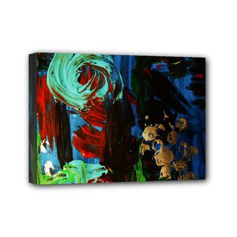 Night At The Foot Of Fudziama 2 Mini Canvas 7  X 5  by bestdesignintheworld