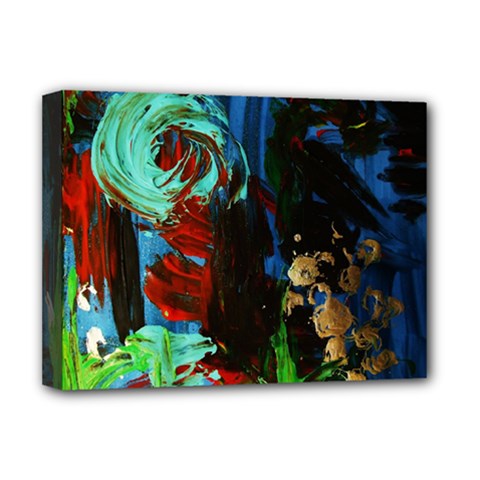 Night At The Foot Of Fudziama 2 Deluxe Canvas 16  X 12   by bestdesignintheworld