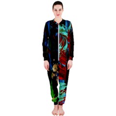 Night At The Foot Of Fudziama 2 Onepiece Jumpsuit (ladies)  by bestdesignintheworld