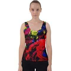 Night, Pond And Moonlight 1 Velvet Tank Top by bestdesignintheworld