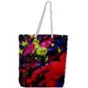 Night, Pond And Moonlight 1 Full Print Rope Handle Tote (Large) View1