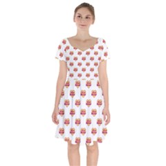 Girl Power Logo Pattern Short Sleeve Bardot Dress by dflcprints