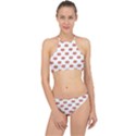 Girl Power Logo Pattern Racer Front Bikini Set View1