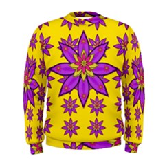 Fantasy Big Flowers In The Happy Jungle Of Love Men s Sweatshirt by pepitasart