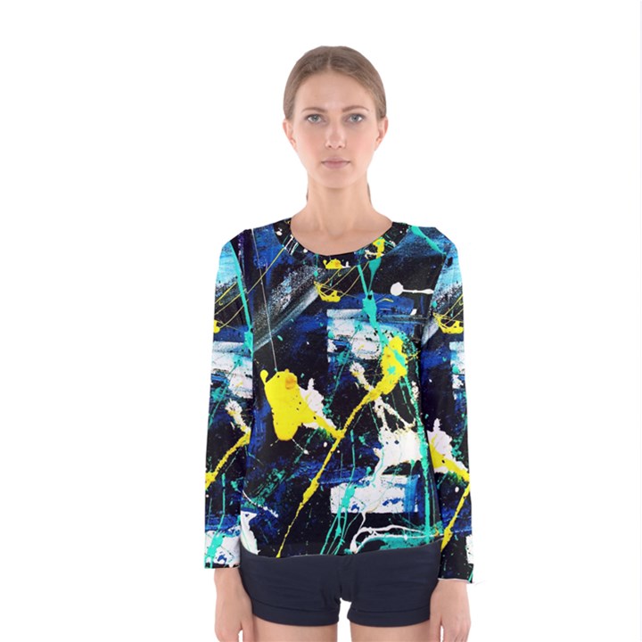 my brain reflection 1/2 Women s Long Sleeve Tee