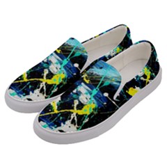 My Brain Reflection 1/2 Men s Canvas Slip Ons by bestdesignintheworld