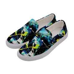 My Brain Reflection 1/2 Women s Canvas Slip Ons by bestdesignintheworld