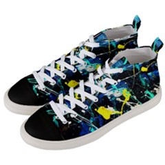 My Brain Reflection 1/2 Men s Mid-top Canvas Sneakers by bestdesignintheworld