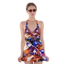 Smashed Butterfly Halter Dress Swimsuit  View1