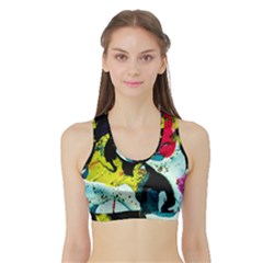 Buffalo Vision Sports Bra With Border by bestdesignintheworld