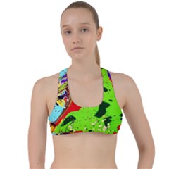 Untitled Island 1 Criss Cross Racerback Sports Bra by bestdesignintheworld