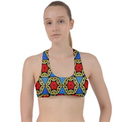  Artwork By Patrick-colorful-43 Criss Cross Racerback Sports Bra by ArtworkByPatrick