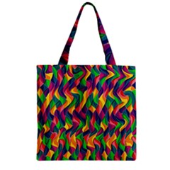 Artwork By Patrick-colorful-44 Zipper Grocery Tote Bag by ArtworkByPatrick