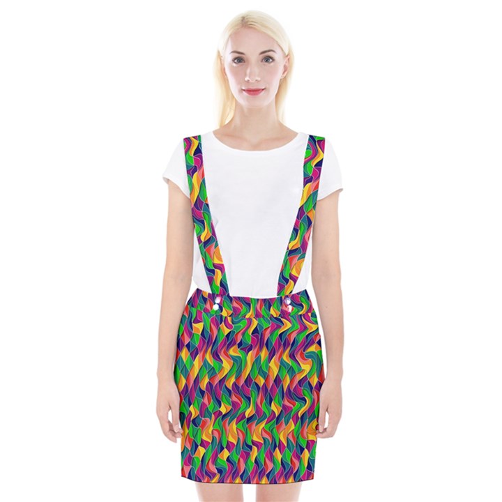 ARTWORK BY PATRICK-COLORFUL-44 Braces Suspender Skirt