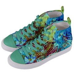 June Gloom 12 Women s Mid-top Canvas Sneakers by bestdesignintheworld