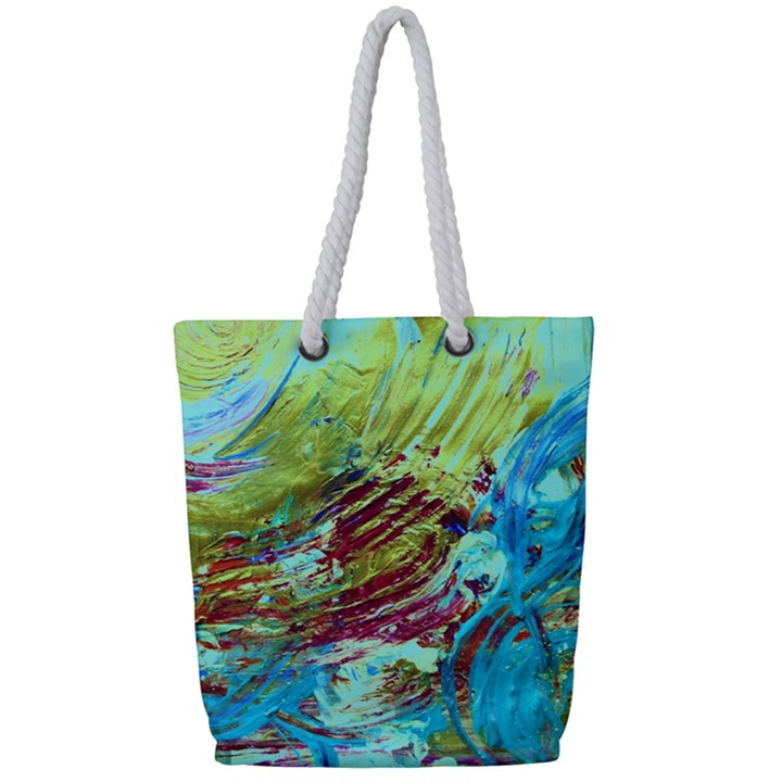 June Gloom 12 Full Print Rope Handle Tote (Small)