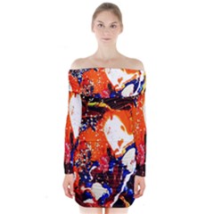 Smashed Butterfly 8 Long Sleeve Off Shoulder Dress by bestdesignintheworld