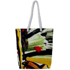 Grave Yard 5 Full Print Rope Handle Tote (small)