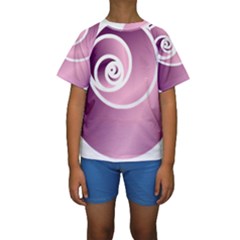 Rose Kids  Short Sleeve Swimwear by Jylart