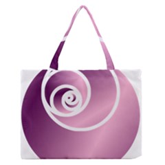 Rose Zipper Medium Tote Bag