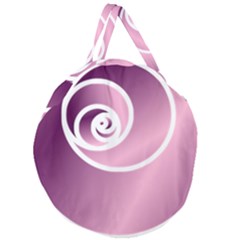 Rose Giant Round Zipper Tote