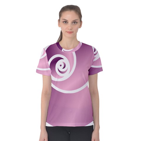 Rose Women s Cotton Tee by Jylart