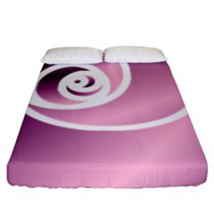 Rose Fitted Sheet (king Size) by Jylart