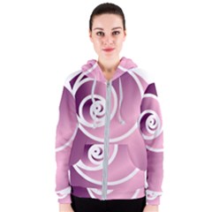 Rose Women s Zipper Hoodie by Jylart