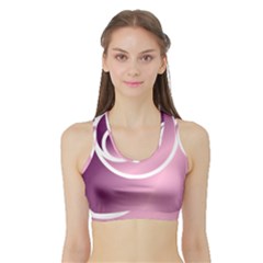 Rose Sports Bra With Border by Jylart