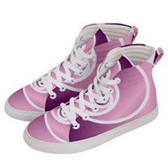 Rose Men s Hi-top Skate Sneakers