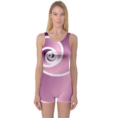 Rose  One Piece Boyleg Swimsuit