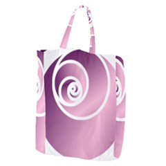 Rose  Giant Grocery Zipper Tote