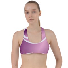 Rose  Criss Cross Racerback Sports Bra by Jylart