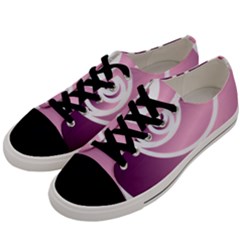 Rose  Men s Low Top Canvas Sneakers by Jylart