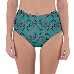 Spirals Reversible High-waist Bikini Bottoms