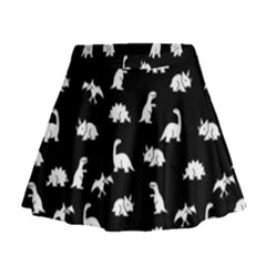 Dinosaurs Pattern Mini Flare Skirt by Valentinaart