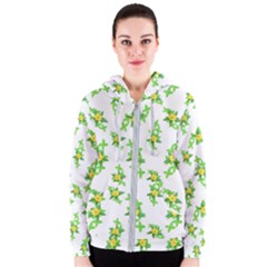 Airy Floral Pattern Women s Zipper Hoodie by dflcprints