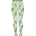 Airy Floral Pattern Classic Yoga Leggings View2