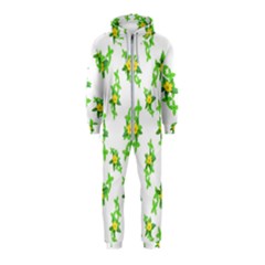 Airy Floral Pattern Hooded Jumpsuit (kids) by dflcprints