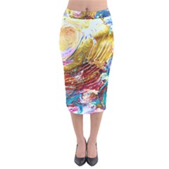 June Gloom 10 Velvet Midi Pencil Skirt by bestdesignintheworld