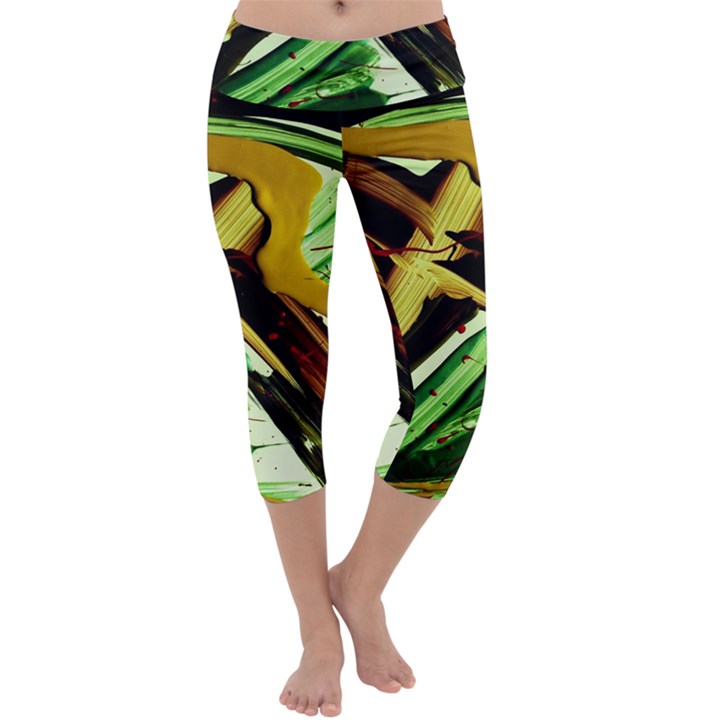 Grave Yard 4 Capri Yoga Leggings