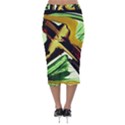 Grave Yard 4 Velvet Midi Pencil Skirt View2